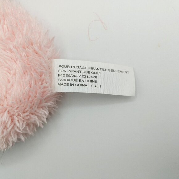 Lot of 3 Pink Plush Baby Rattles Piglet - Picture 5 of 5